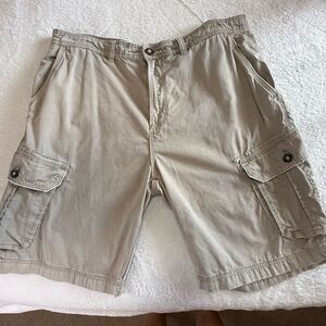 Buckle BKE Jack Cargo Stretch Shorts Men 36 Gray Athletic Fit *Flawed color